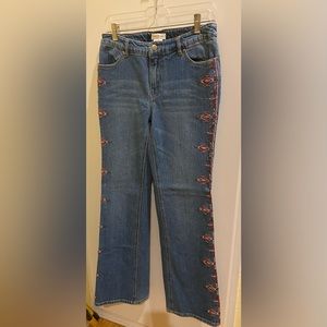 Boot Cut Embroidered Women’s Jeans
